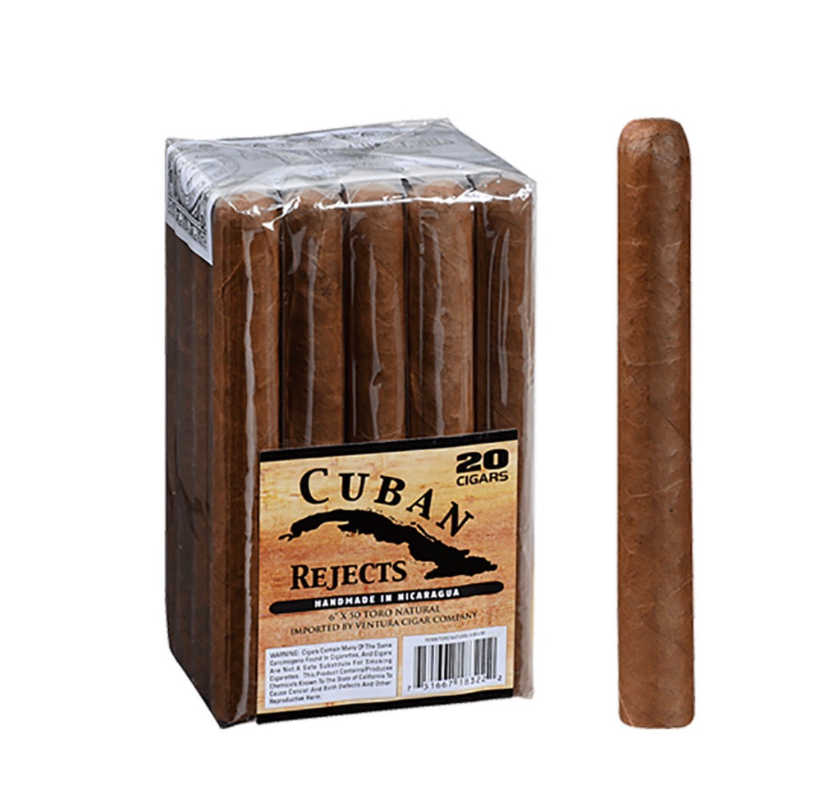 Cuban Rejects Natural Toro(6 X 50)