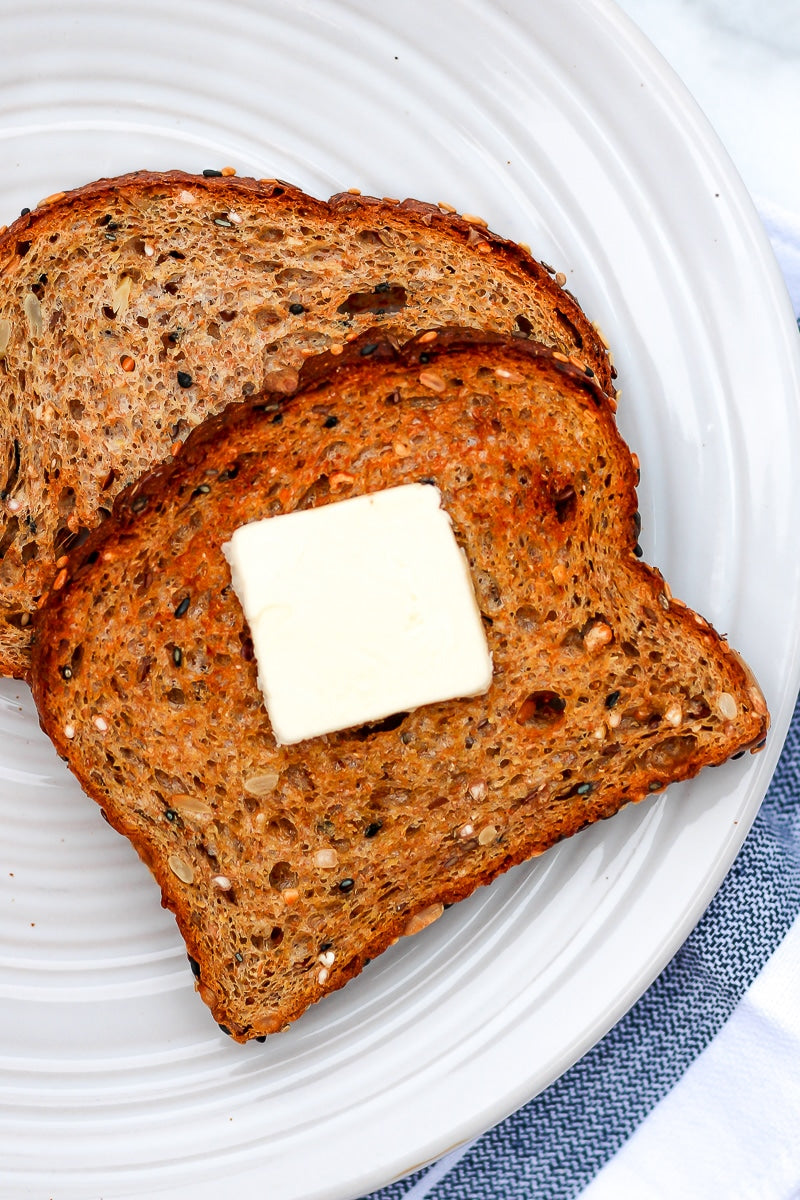 2 Slices Whole Wheat Toast With Butter